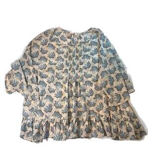 UNIQLO x Anna Sui Natural Floral Chiffon Blouse Medium